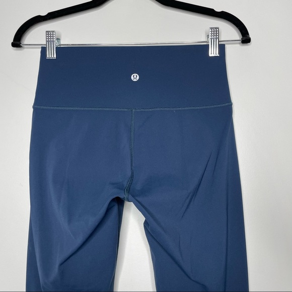 Lululemon Wunder Under Crop High Rise Full On Luxtreme Leggings True Navy Size 6 - Picture 6 of 7